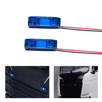 LED Kunststoff 2,2 V-3 V Warnleuchte Breite Lampe für DIY TAMIYA 1/14 RC Traktor Lkw Bulldozer Bagger Dumper R470 770S 3363 1851