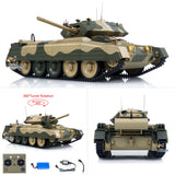 CoolBank 1/16 Radio Control Tank Crusader MK III 360 Degre Turret Rotation Barrel Recoil Elevation Light Sound Smoke System