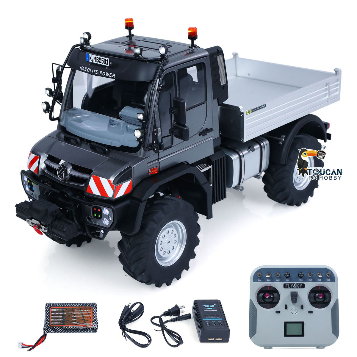 TOUCAN RC HOBBY Fast Free Shipping 1/14 KABOLITE K5501 2-Speed Gearbox Remote Control Off Road Car RC Dumper ATV Light Truck Axle Locks RTR Light Sound System