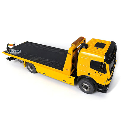 TOUCAN RC HOBBY Metal 4x4 1/14 Remote Control Hydraulic Road Rescue Truck 3348 3-Speed Gearbox Flatbed Tow Trucks Rollback Wrecker Diff Locks
