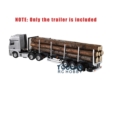 1/14 Maßstab 3 Achsen Toucanrc Fernbedienung Holz LKW Stange Traktor Pritsche Sattelauflieger LKW KIT Modell W/O ESC Servo Motor