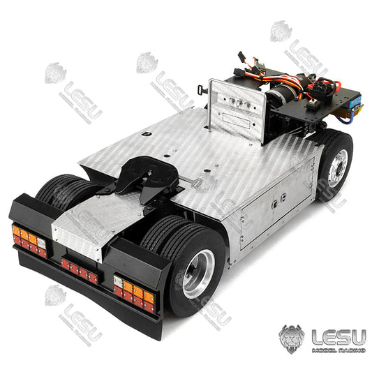 TOUCAN RC HOBBY LESU 1/14 Metal 4*4 Chassis 27T Motor Servo ESC Sound Lights System for 1/14 Remote Control Tractor Truck DIY RC Electronic Vehicles Model Parts