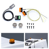 360 Rotating Light 5V LED Warning Lamp for 1/14 DIY TAMIYA RC Tractor Truck Model Digger Dumper Construction Vehicle Lorry Car