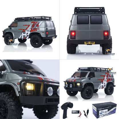 Fast  Free Shipping CR18P 1810503 Hobby Plus 1/18 4X4 RC Rock Crawler Electric Remote Control Off Road Vehicle RockVan Light System Shock Absorber