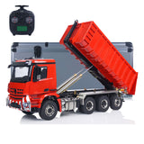 Toucanhobby G88 1/14 Metal 8x8 RC Hydraulic Roll on Roll off Dump Truck 3 Speed Transmission Differential Lock Rear Axle Steering for Modelers