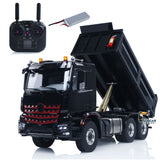 6X6 Metal Chassis 3348 RC Hydraulic Dumper 1/14 Radio Controlled Tipper NO Lock Light Sound Radio Battery Construction Truck RTR