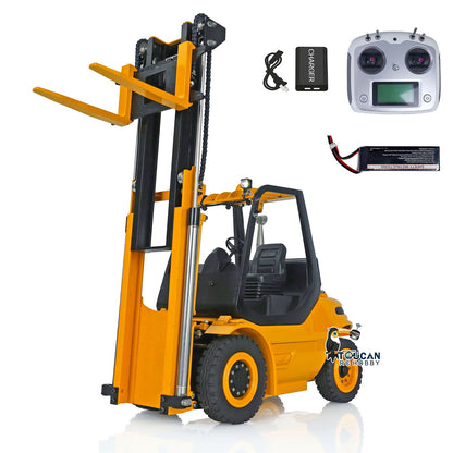 TOUCAN RC HOBBY 1/14 Metal LESU Assembled and Painted RC RTR Model forklift Truck Light Sound Motor Servo ESC Flysky FS Transmitter Receiver