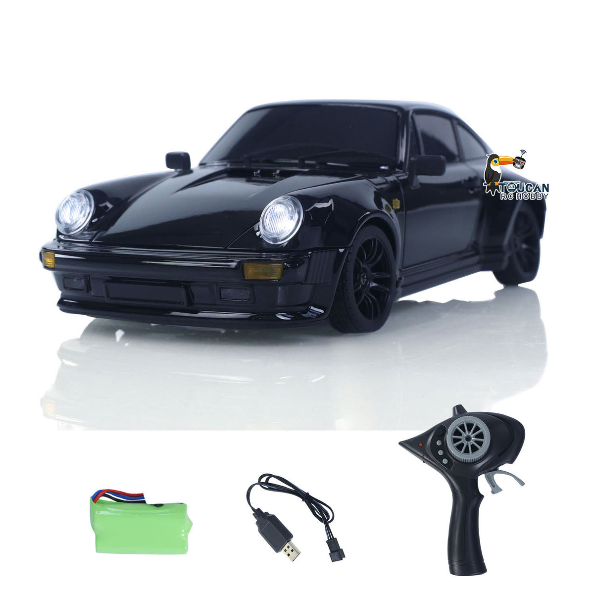 1/18 RC Drift Car LDRC A98 Fernbedienung Rennfahrzeuge Simulation 911 LED Licht Metallgehäuse RTR Batterie 9G Servo USB Ladung