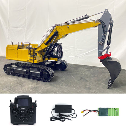 1/14 RC Hydraulischer Abbruchbagger 374 UHD 4-armig PL18EV Funkgesteuerter Bagger 2-teiliger Abbruchausleger und Verlängerungsarme