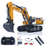 Fast Free Shipping 1/50 Electric RC Excavator K970 Remote Control Digger Construction Car Metal Bucket Tracks Lights Sounds Finished Model Toys