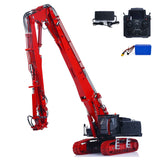 In Stock CUT 1/14 K970-300 Metal RC Hydraulic Excavators Model Remote Control Demolition Machine 5048 Brushless Motor CNC Alloy Chassis