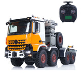 1/14 8x8 Metal RC Off Road Tractor Truck Ar3363 Remote Control Lorry Car Differential Lock Axle 3Speed Gearbox ST8 Radio