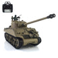 Henglong 2.4G 1/16 TK7.0 Plastic USA M4A3 Sherman 3898 RTR RC Tank Model with Infrared Combat BB Smoke Light Sound System Metal Barrel