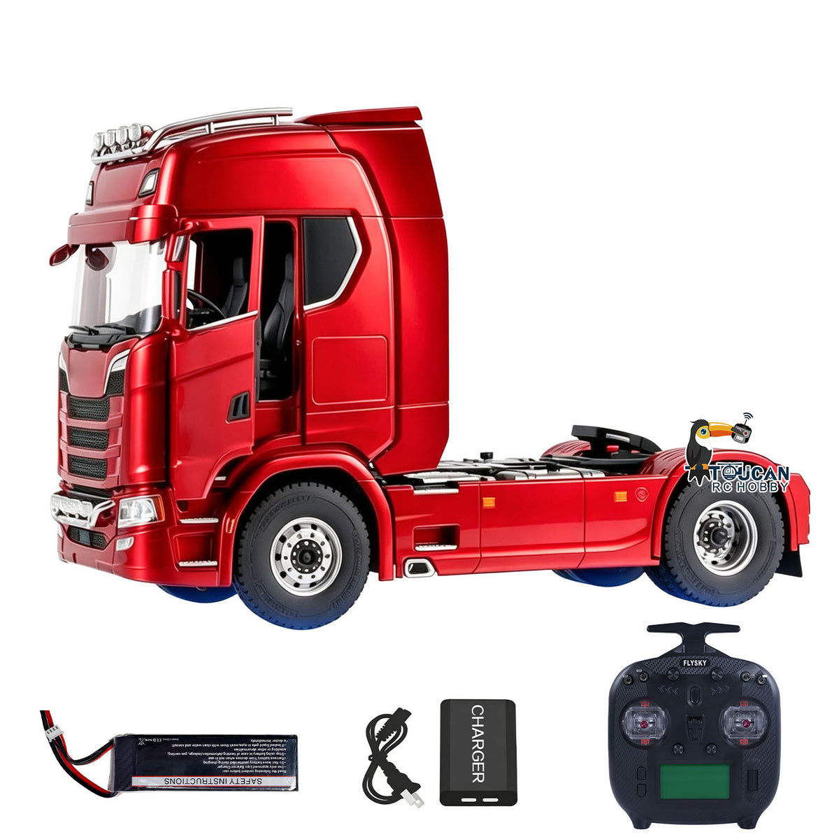 TOUCAN RC HOBBY MD 770S 1/14 4x4 Metal RC Tractor 2Speed Gearbox Differential Locks RC Lorry Car ST8 Radio Lights Sounds Battery Charger RTR Model