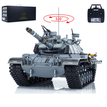 1/16 Tongde Plastic Israel M60W ERA RC-Panzer Infrarot- und BB-Kampfpanzer Panzer Militär 320 Grad drehbares Modell