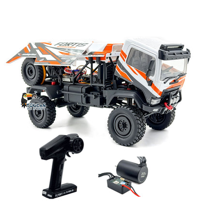 TOUCAN RC HOBBY Hobby Plus 1/18 4X4 Remote Control Off Road Vehicle RC Desert Rally Car DKR-4 Fortis Hobbywing Brushless Motor Light Effect