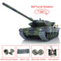 Henglong 1/16 TK7.0 Leopard2A6 RTR RC Tank 3889 with 360 Degrees Turret BB Infrared Combat Smoke Metal Tracks Sprockets Idlers Wheels