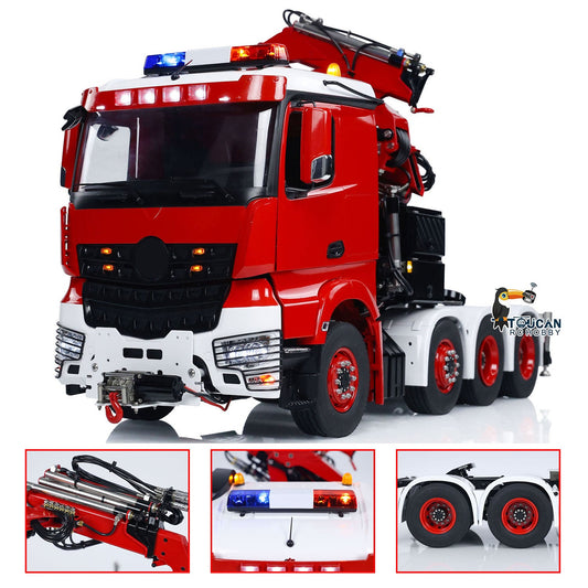 TOUCAN RC HOBBY  8x8 1/14 RC Hydraulic Crane Tractor Truck Fly Jib Remote Control Cars Model