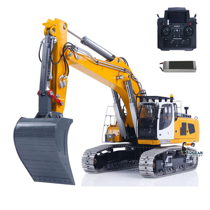 In Stock TOUCAN RC HOBBY Metal LESU 1/14 RC Hydraulic Excavator 2 Arms LR956 Remote Control Digger Model 4MPA Dual Pumps Light 3S Battery PL18EV LITE