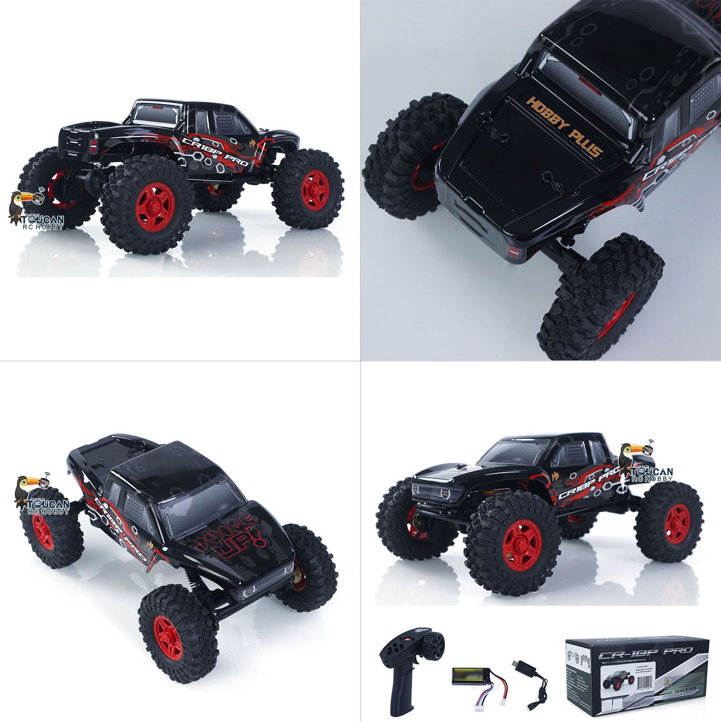 Fast Free Shipping 1/18 2.4G RC Rock Crawler Car 4*4 Remote Control Crawler CR18P PRO Juice Up Hobbywing Brushless Motor ESC Battery Ready to Run