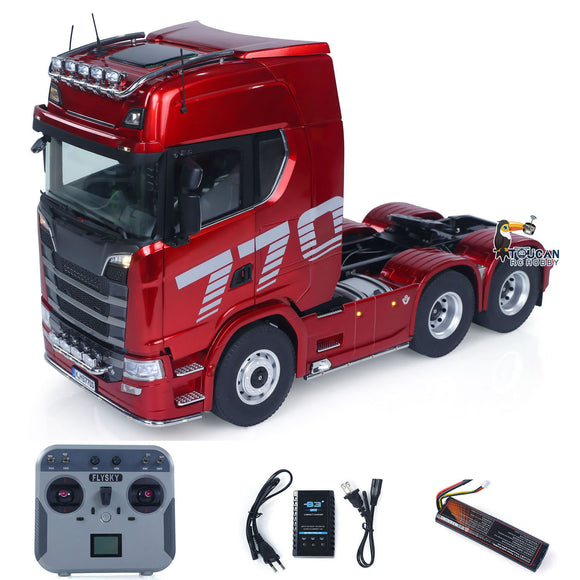 Free Fast Shipping KABOLITE 1/14 770S 100 RC Tractor Truck 6x6 Remote Control Lorry Car 2Speed Gearbox Differential Lock RTR Model