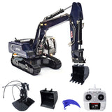 1/14 Metal R946 RC Hydraulic Excavator Remote Control Digger Grab Tiltable Clamshell Bucket Hobby Model DIY Painted Assembled Car