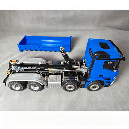 TOUCAN RC HOBBY 1/14 Radio Control Hydraulic Roll On Off Dumper 3CH Valves 8X8 Off Road Version RC Full Tipper 3Speed Transmission Light Sound