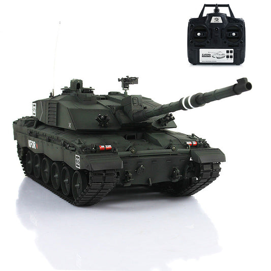Henglong 1/16 2.4G TK7.0 Plastic British Challenger II 3908 RTR RC Tank Armored Vehicle Model BB Unit Infrared Combat Smoke