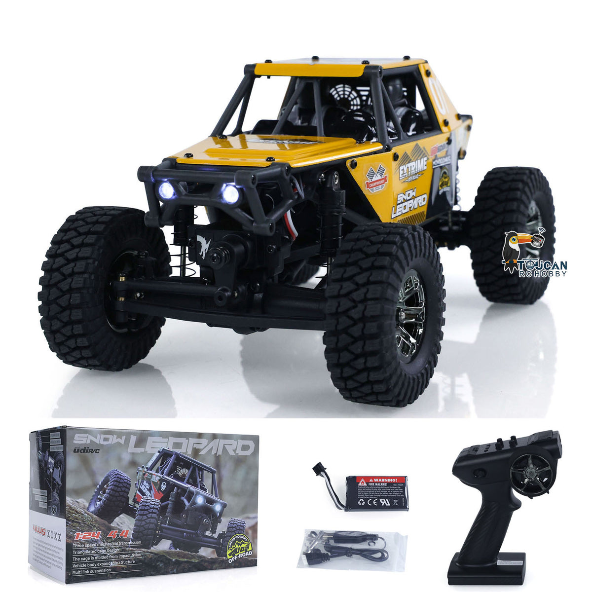 UdiRC UCX2405PRO 1/24 2,4G 4WD RC Rock Crawler Bürstenloser Motor ESC Funkgesteuerte Geländewagen RTR Modellauto Spielzeug Batterie