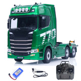 Fast Free Shipping HUINA 1/18 Remote Control Tractor Truck SC 770S 1501 6X4 Plastic RC Lorry Car Lights Sound System Assembled Finished Model