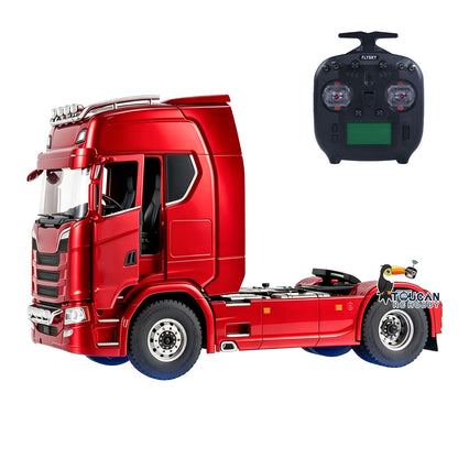TOUCAN RC HOBBY MD 1/14 4x4 Metal Remote Control Tractor Truck 770S 2Speed Gearbox Differential Locks RC Lorry Car ST8 Radio Lights Sounds