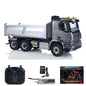 Schnelles freies Verschiffen Metall-Chassis-Modell RTR 1/14 RC Hydraulischer Dumper 2-Gang-Fernbedienung Kipper Auto 3 Achsen KEINE Sperrdifferentialachse Radiobatterie
