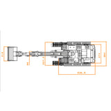 1/12 6-Way Valves Remote Control Hydraulic Excavator 395F Metal RC Digger Dual Pump Brushless Motor Light Sound System Paladin PL18EV LITE Radio