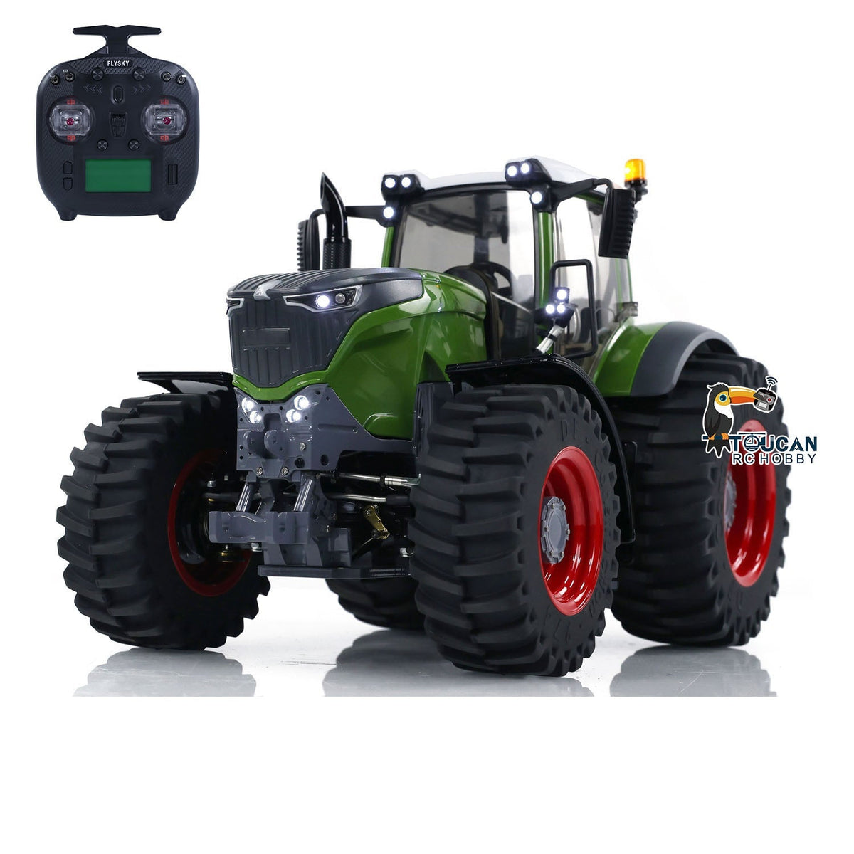 TOUCAN RC HOBBY LESU 1/16 4X4 1050 RC Tractors Metal Chassis Ready to Run Car Differential Lock Model FrSky ST8 ESC Servo Motor DIY Vehicle
