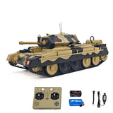 1/16 RC Battle Tank CoolBank Crusader MK III 2.4G Remote Control RTR Military Tank Model 360degree Turret Rotary Smoke Sound Lights