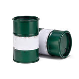 Metal Mini Oil Barrel YG010 YG012 Openable Lid For Desk Decoration Gaming Diorama Prop Industrial Chic Design Weathering Finish