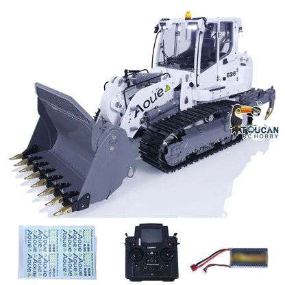 TOUCAN RC HOBBY LESU 1/14 636 Hydraulic Construction Vehicles Radio Controlle Track Loader Light Sound Motor Metal Openable Closable Bucket