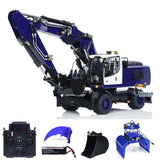 MTM 946-3 Metal 1/14 RC Hydraulic Excavator Remote Control Digger 8-ways Reserving Valves for Model Enthusiasts