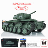 1/16 Scale TK7.0 Plastic Henglong FPV KV-1 Remote Controlled Ready To Run Model Tank 3878 360 Turret Steel Gearbox Tracks Idlers