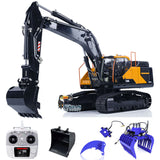 1/14 Hydraulic Remote Control Excavator EC380 Metal RC Construction Truck Model W/ Hydraulic Grab Metal Ripper Buckets Transmitter