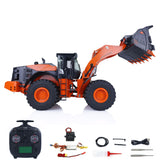 1/14 Scale Remote Controlled Hydraulic Loader JDM 198 ZW370 Electric Construction Vehicles Models W/ Motor ESC Servo Transmitter