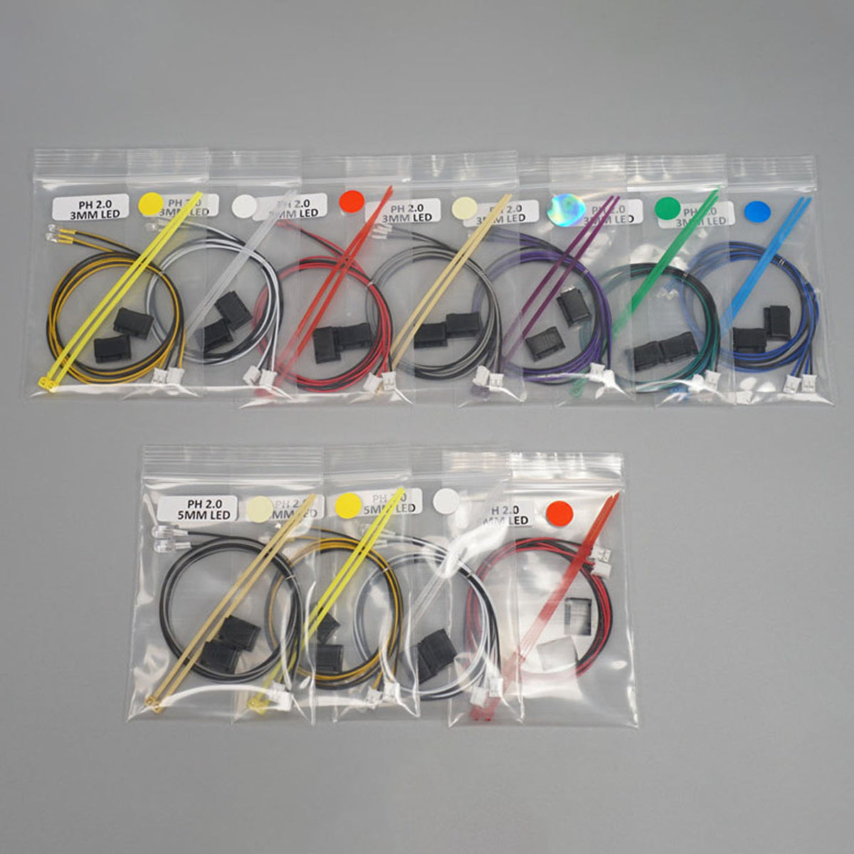 3mm Kunststoff LED-Licht Warnlampe Perle 2,3 V-3 V für DIY TAMIYA 1/14 RC Traktor LKW Lader Crawler Off Road Auto Modell Spielzeug Teil