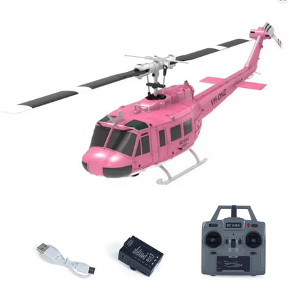 1/48 RC-Simulationshubschraubermodell C032 UH-1 Fernbedienungs-Stuntflugzeug Ein-Klick-3D-Flip Optische Flusspositionierung Geschenkspielzeug