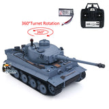 1/16 TK7.0 Henglong Plastic German Tiger I IR BB RTR RC Tank 3818 W/ 360 Turret Barrel Recoil Tracks Sprockets Idlers Road Wheels