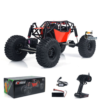 RTR RC Geländewagen im Maßstab 1/10, 4 x 4, ferngesteuerter Rock Crawler, Elektro-Truck, lackiert und montiert, mit einer Höchstgeschwindigkeit von 30 km/h