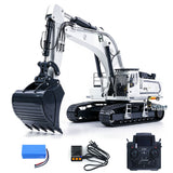 In Stock Pre-Order 1/12 Metal Hydraulic Remote Control Excavator LR976 6CH Valves RC Digger RTR Model Dual Pump Brushless Motor Light Sound System