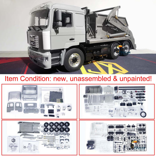 JXMODEL 1/14 6x4 Metall RC Hydraulischer Absetzkipper Funkgesteuerter LKW VL18U F2000 Schwenkarmautos Modellbausatz Licht-Soundsystem