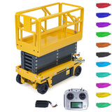 CUT C121 1/14 Metal RC Hydraulic Scissor Lift Aerial Work Platform RTR Construction Vehicle Model I6S Controller Light for Collectors and Diorama Display