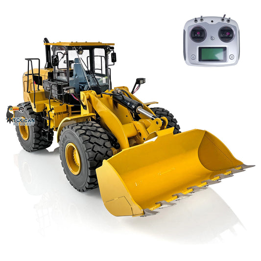 TOUCAN RC HOBBY JZM DIM-C950 Metal 1/12 RC Hydraulic Loader Remote Control Construction Vehicle 3CH Valve 2-Speed Gearbox for Garden landscaping