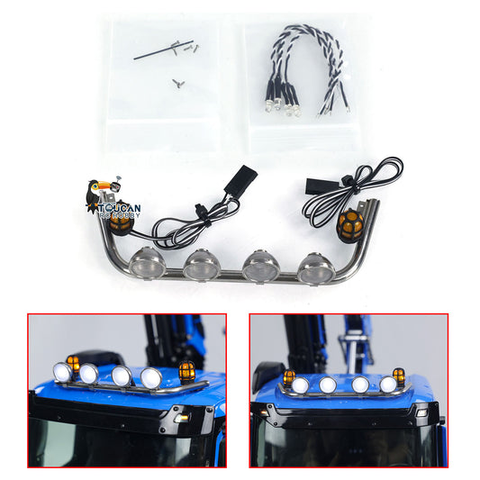 Kabinendach Low-Top K3363 Spot Light Bar Lampe LED Rundumlicht für 1/14 RC Truck Cars Ferngesteuerter Dumper